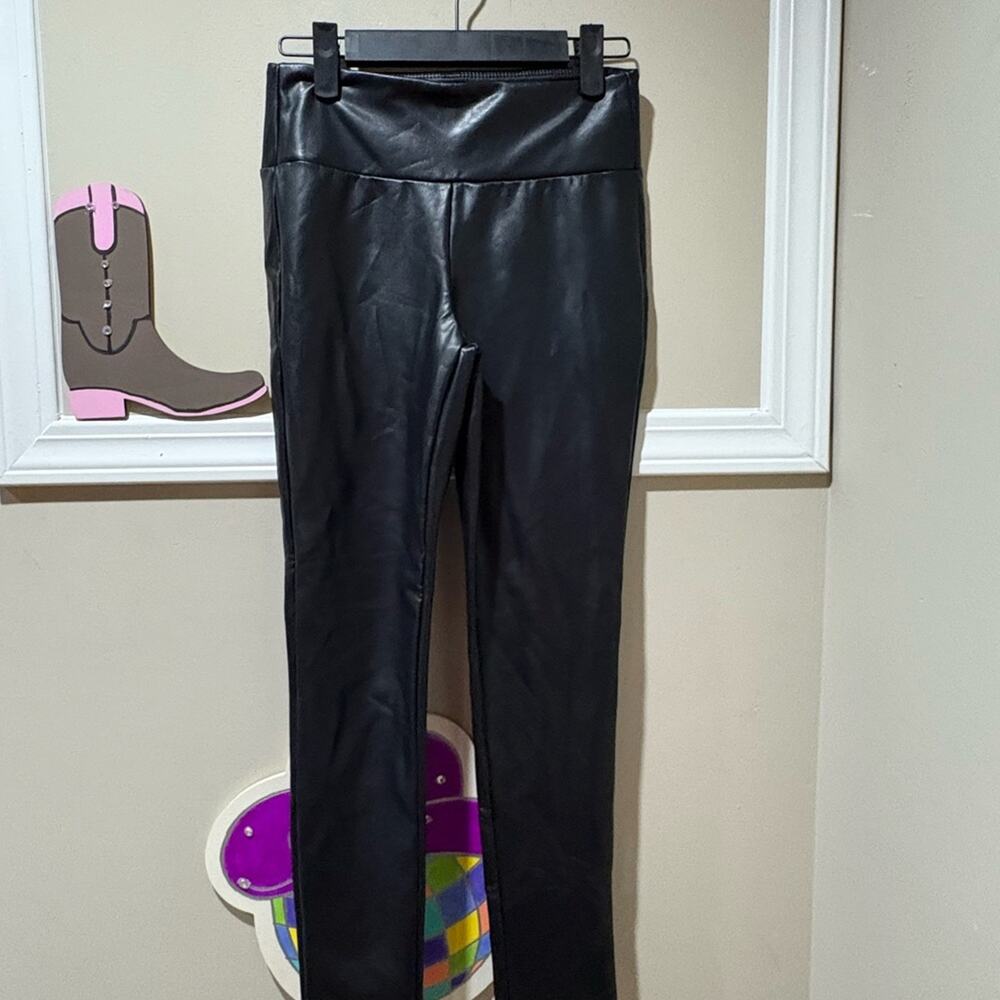 Kendall & Kylie Black Leather Look Pants